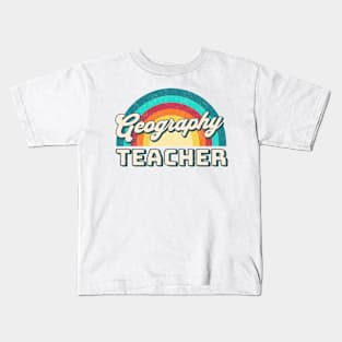 Geography Teacher Kids T-Shirt